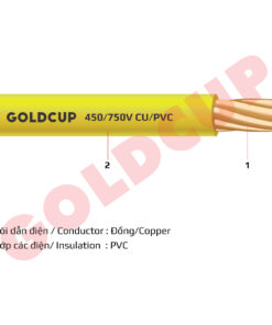 Dây điện 1 lõi cứng bọc cách điện PVC - 450/750V 70ºC